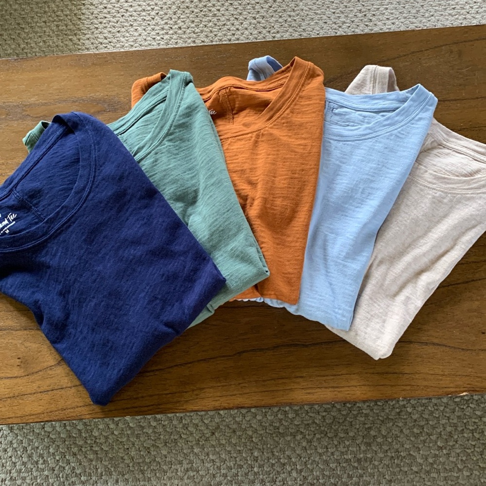 J Crew crew neck tees